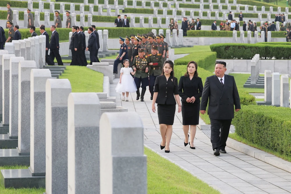 Kim Jong Un Marks Korean War Armistice Anniversary Alongside Daughter Ju Ae